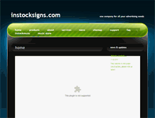 Tablet Screenshot of instocksigns.com